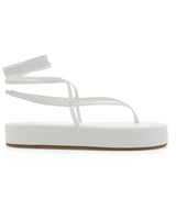 Billini Hanni White Platform Strappy Sandal