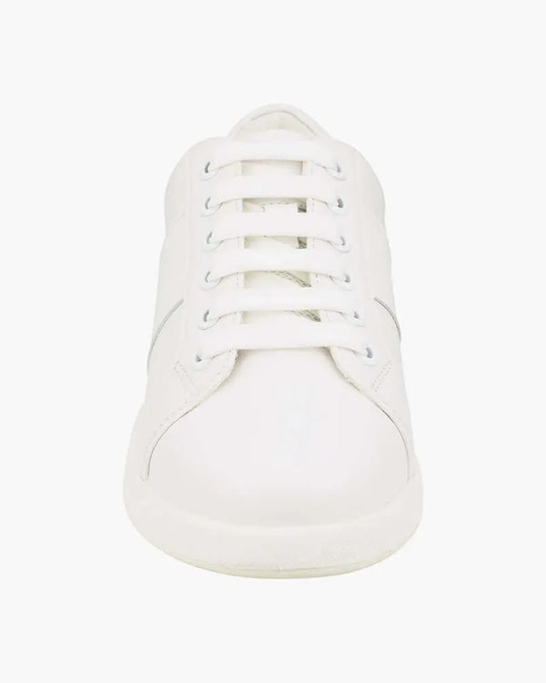  Florsheim Crossover Lace to Toe White Sneakers