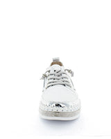 Just Bee Cheery Silver Leather Sneakers