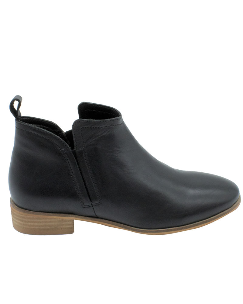 Human Shoes Sine Leather Low Heel Ankle Boots