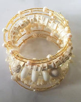 Pele Jewellery Chic Wrap Bracelet Gold, Silver & Turquoise